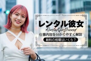 レンタル彼女とは？仕事内容・給料・メリット・デメリットなどを解説