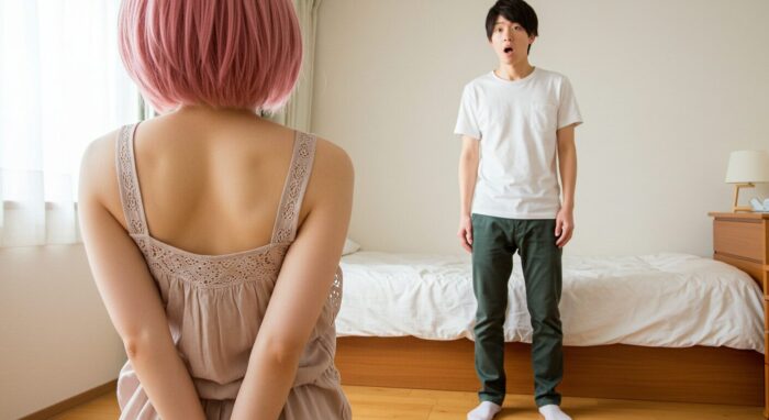 風俗嬢を見て驚く男性