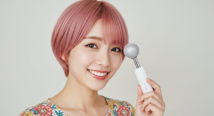 アダルトグッズを持つ風俗嬢