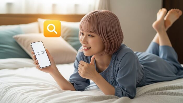 求人を探す女性