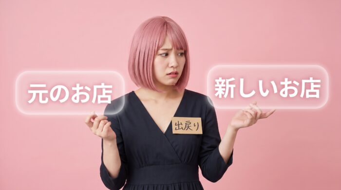 元のお店と新しいお店に迷う出戻り風俗嬢