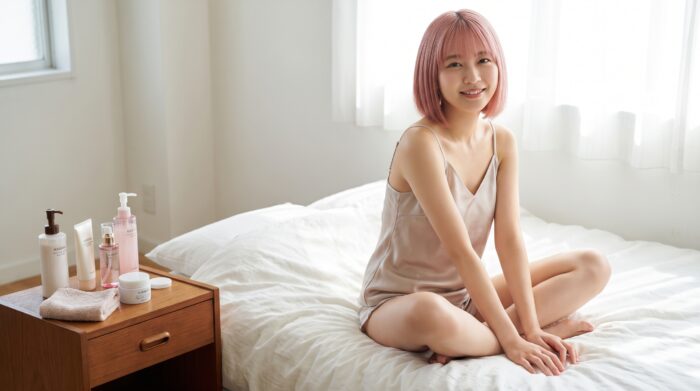 チクニーの準備をする女性