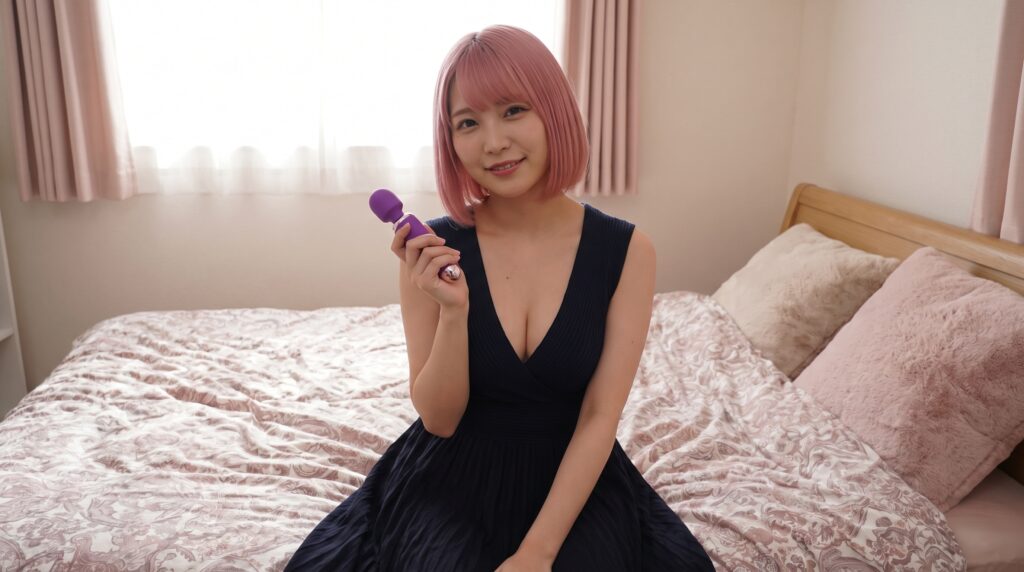 電マを持つ風俗嬢