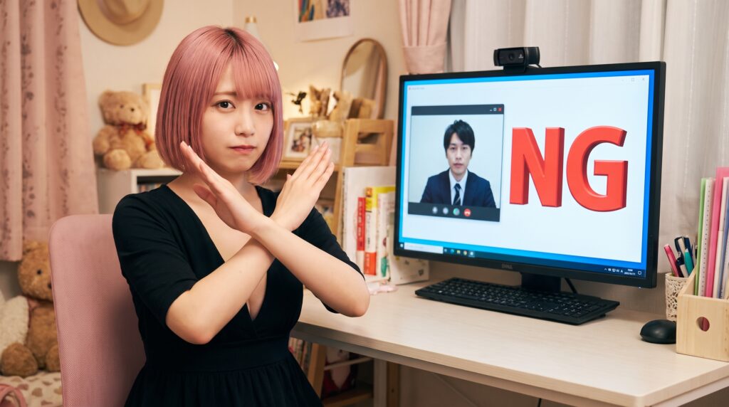 風俗のウェブ面接で落ちるNG行動