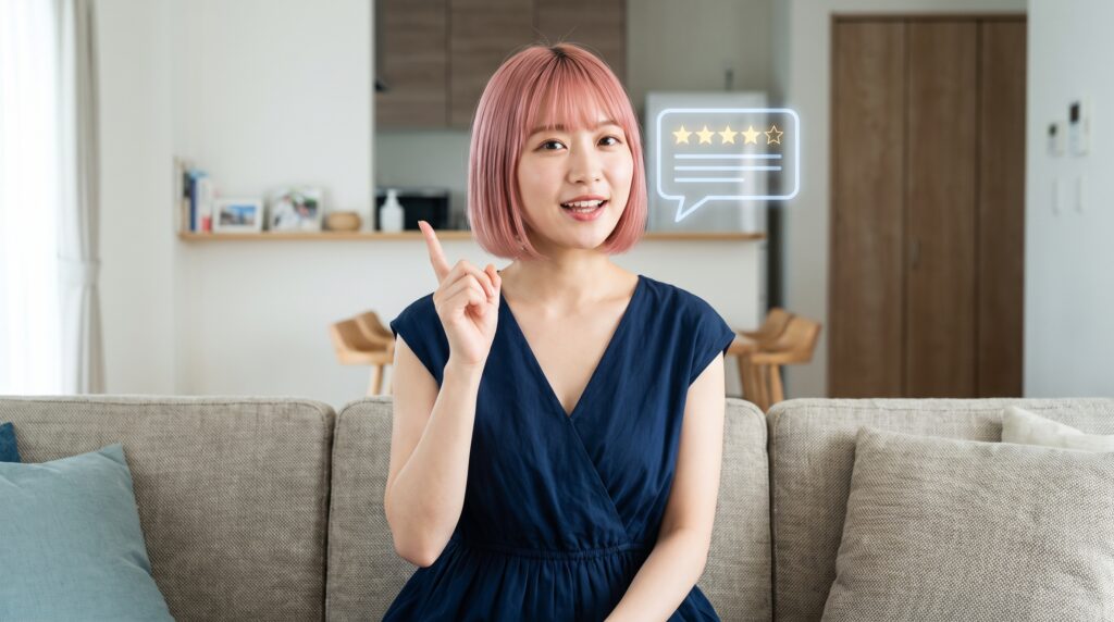 AV女優の体験談を話す女性