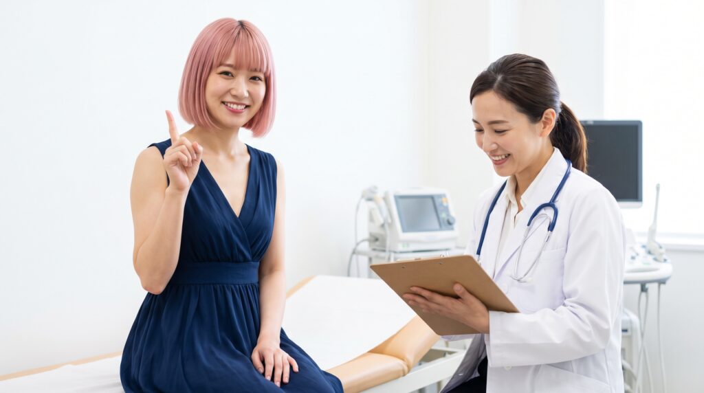 定期検査を受ける風俗嬢