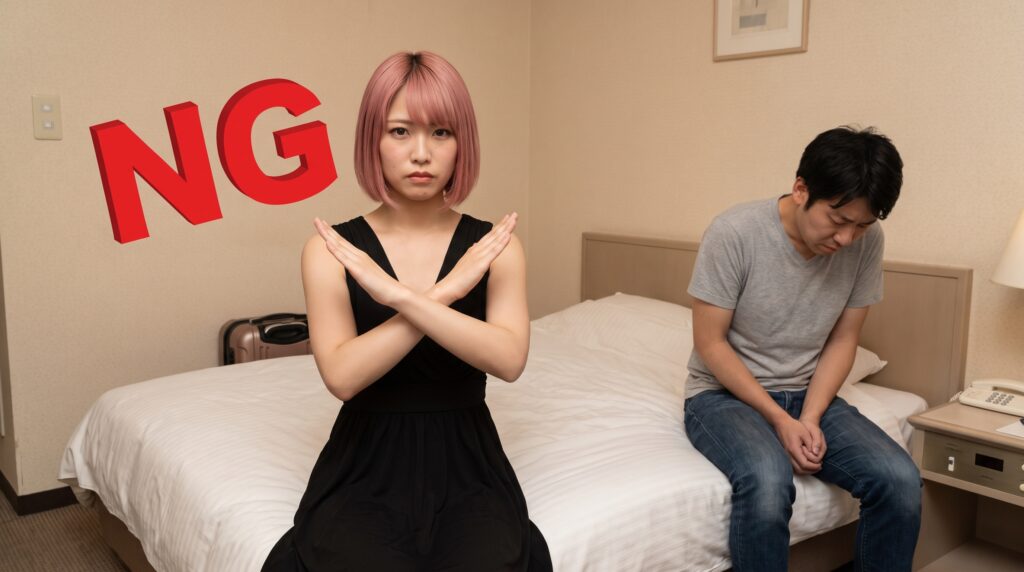 接客中に中折れ・勃たない時にやってはいけないNG行動